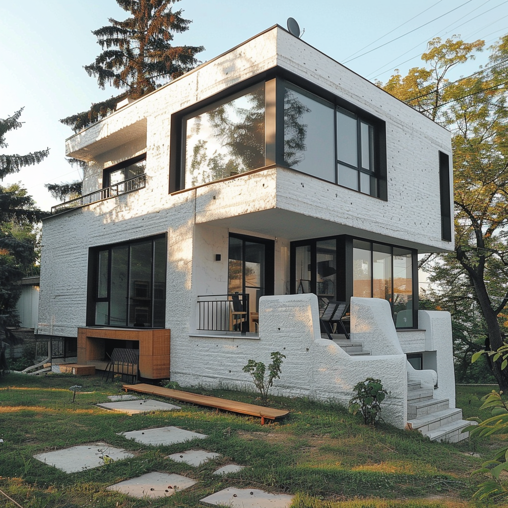 Дом из пенополистирола. Вид