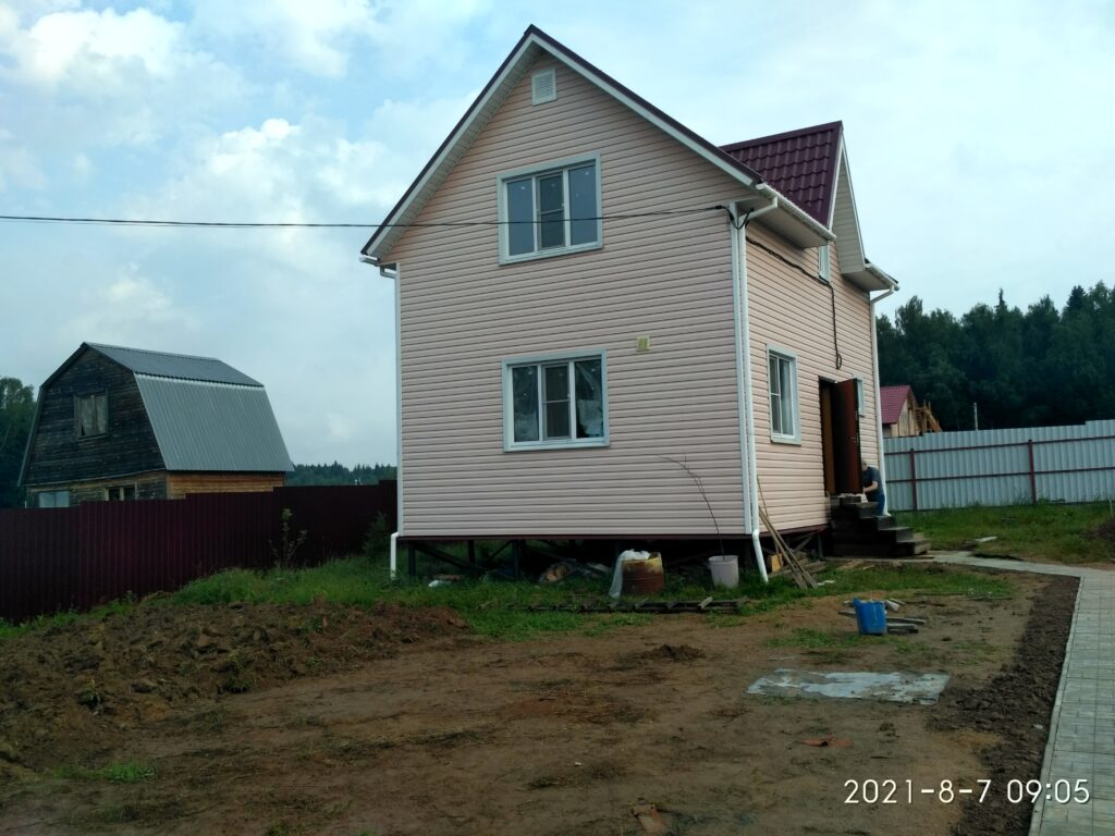 каркасный деревянный дом