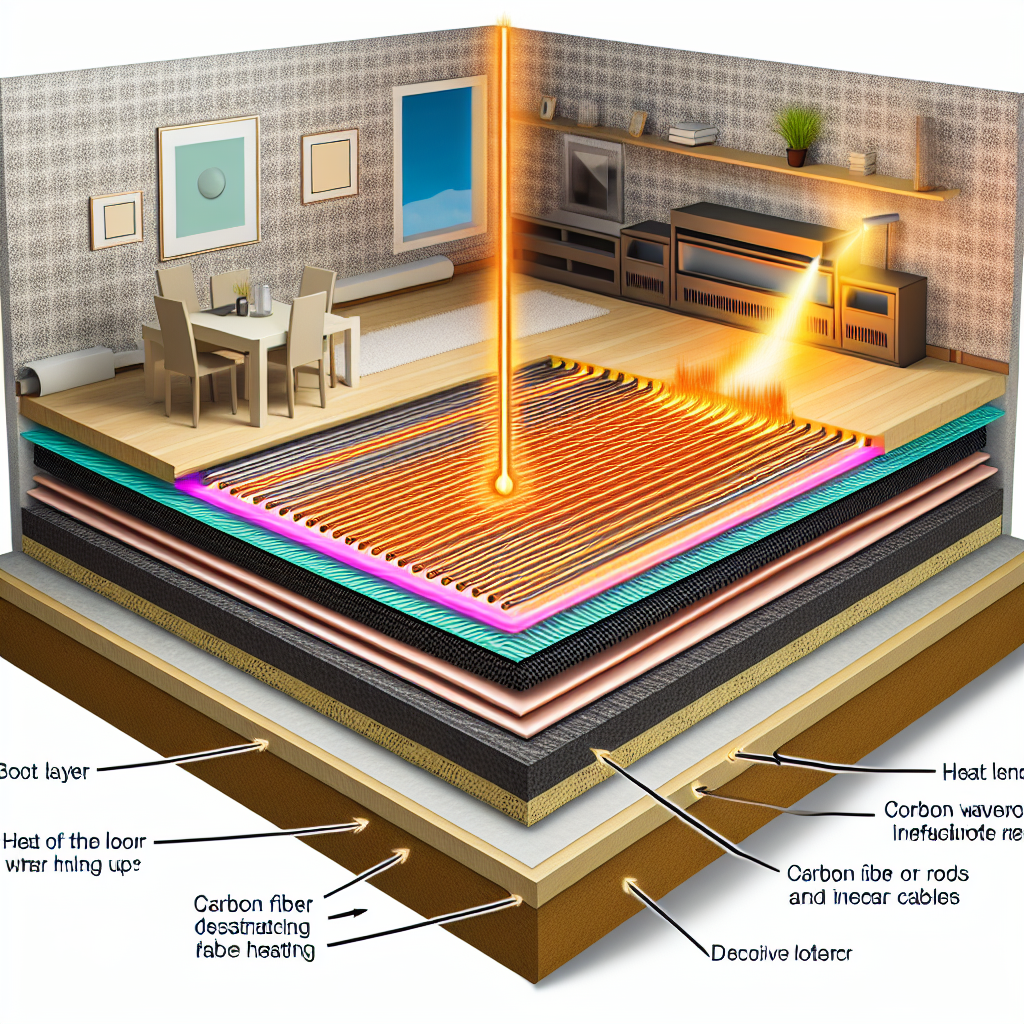 Тёплый карбоновый пол, принцип работы