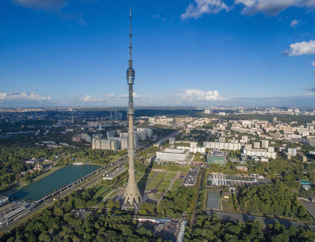Телебашня останкино. вид
