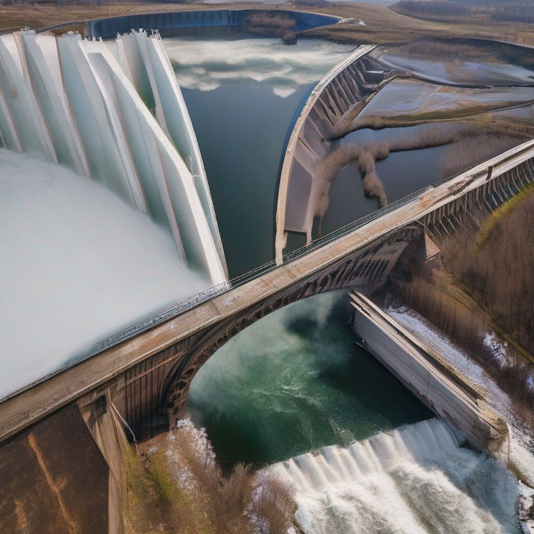 Петрозаводская ГЭС, вид сверху