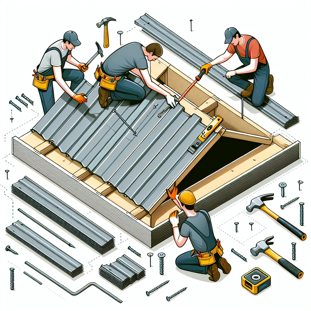 Монтаж кровли из металлочерепицы. Смета строительства частного дома.