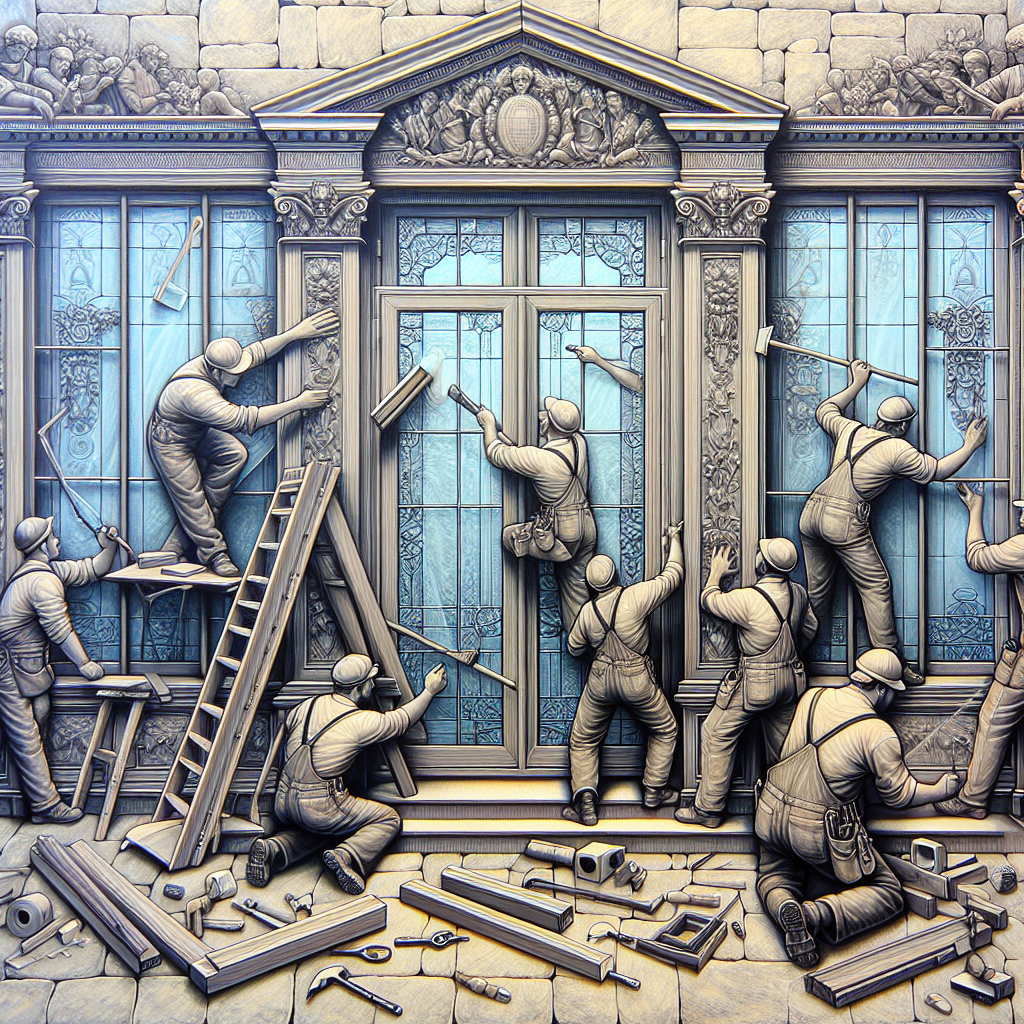 Установка окон и дверей