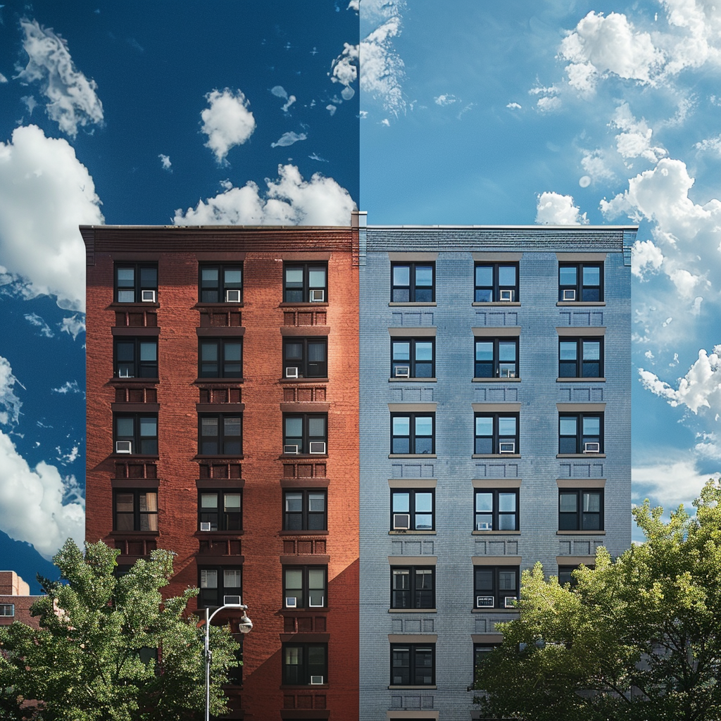 энергоэффективность многоквартирных домов меняется в зависимости от ориентации зданий по сторонам света.